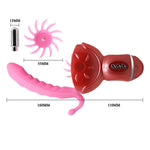 Stimulator clitoridian flexibil din silicon Baile Rolling Fun II