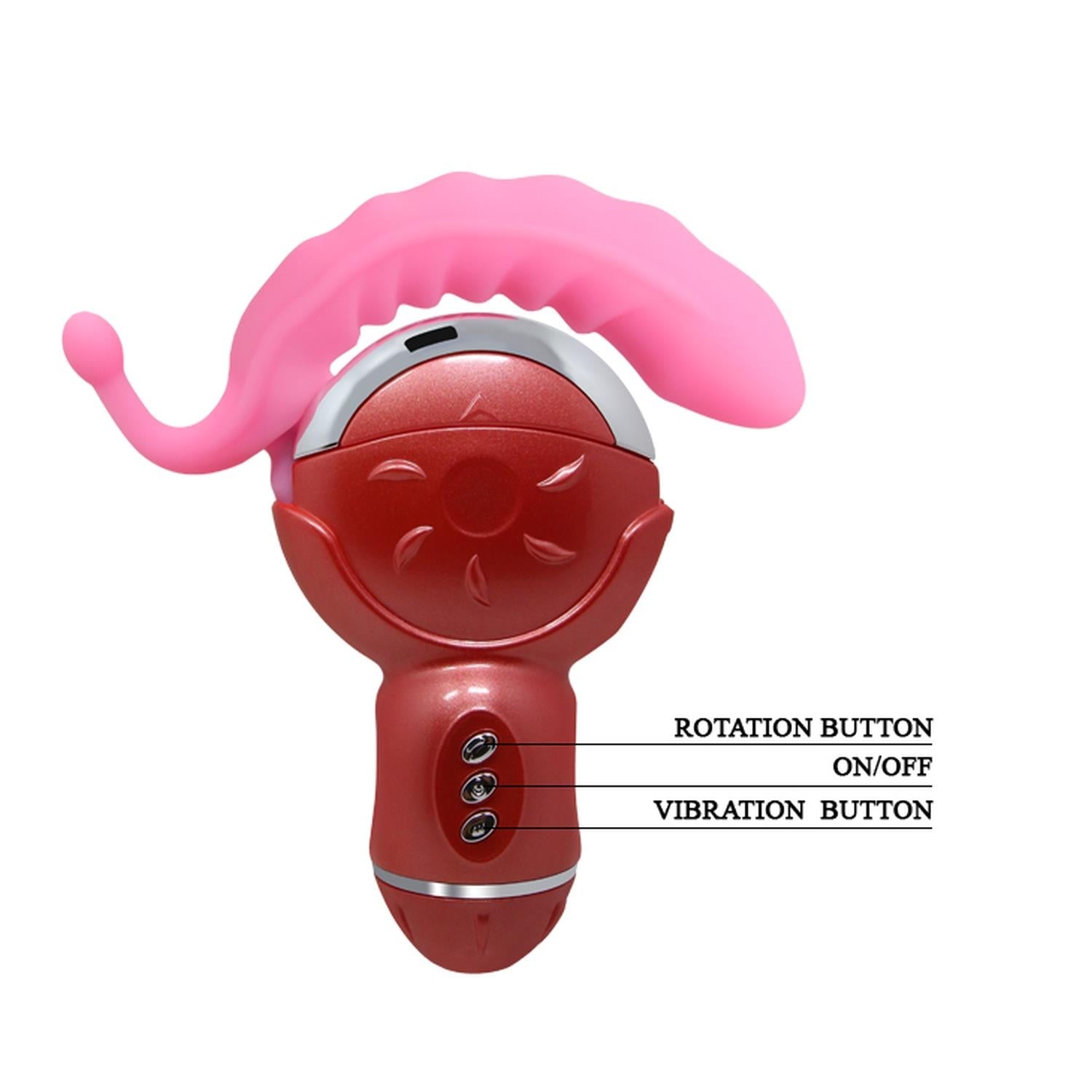 Stimulator clitoridian flexibil din silicon Baile Rolling Fun II