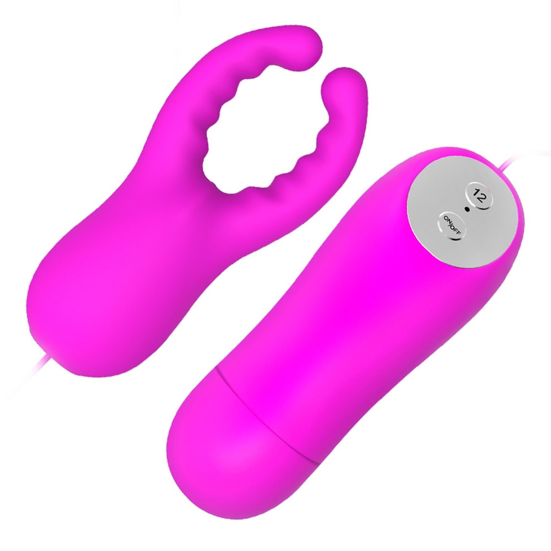 Stimulator clitoridian Pretty Love Mini din silicon, 12 vibrații