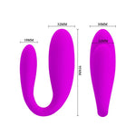 Stimulator clitoridian USB din silicon violet Pretty Love Fascination