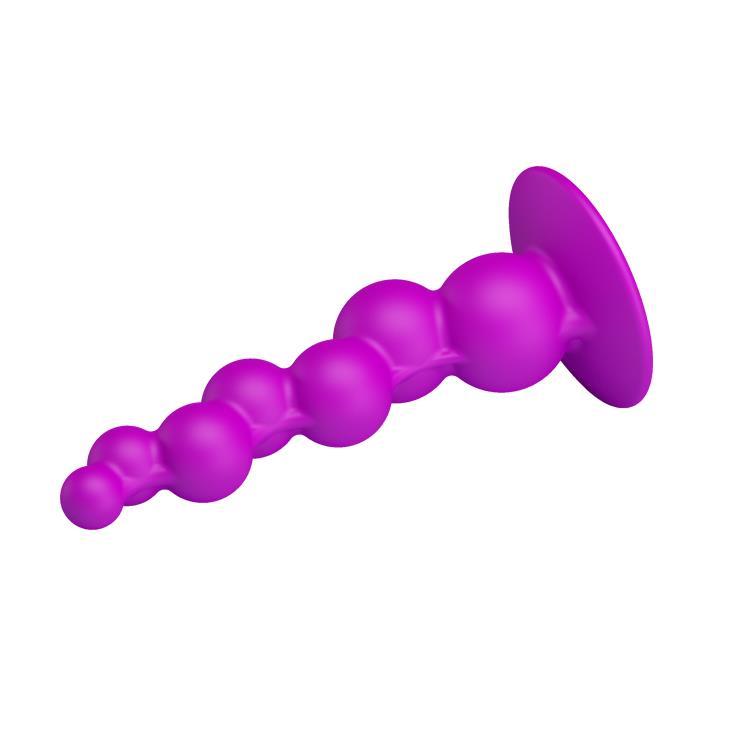 Dop anal cu ventuză din silicon Pretty Love violet
