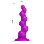 Dop anal cu ventuză din silicon Pretty Love violet