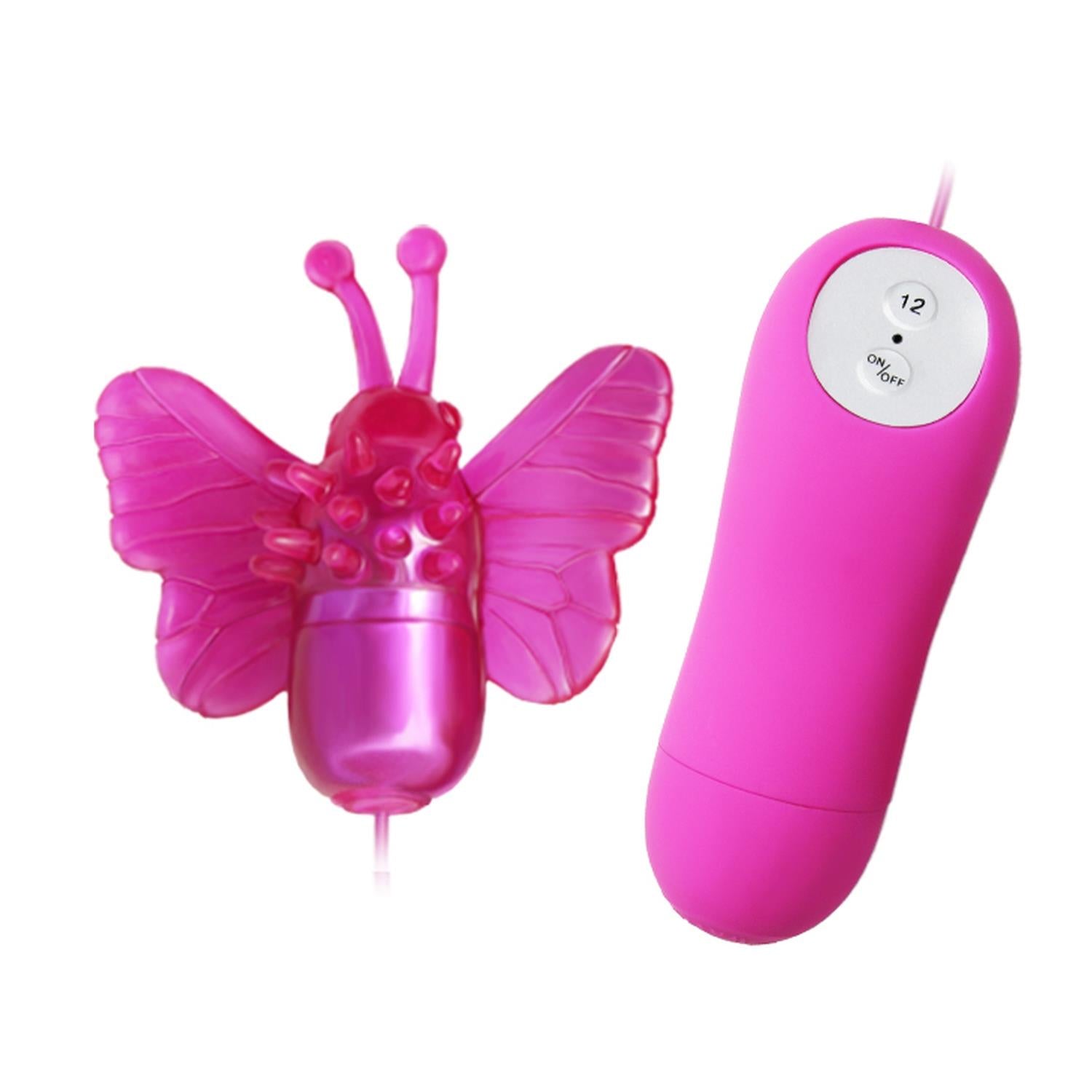 Vibrator Baile Cute Secret Mini Butterfly cu telecomandă, 12 funcții