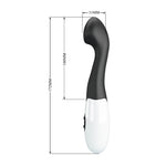 Vibrator Pretty Love Charles din silicon, negru, 30 de vibrații