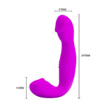 Vibrator Pretty Love Angelo pentru punctul G, 30 de funcții de vibrație