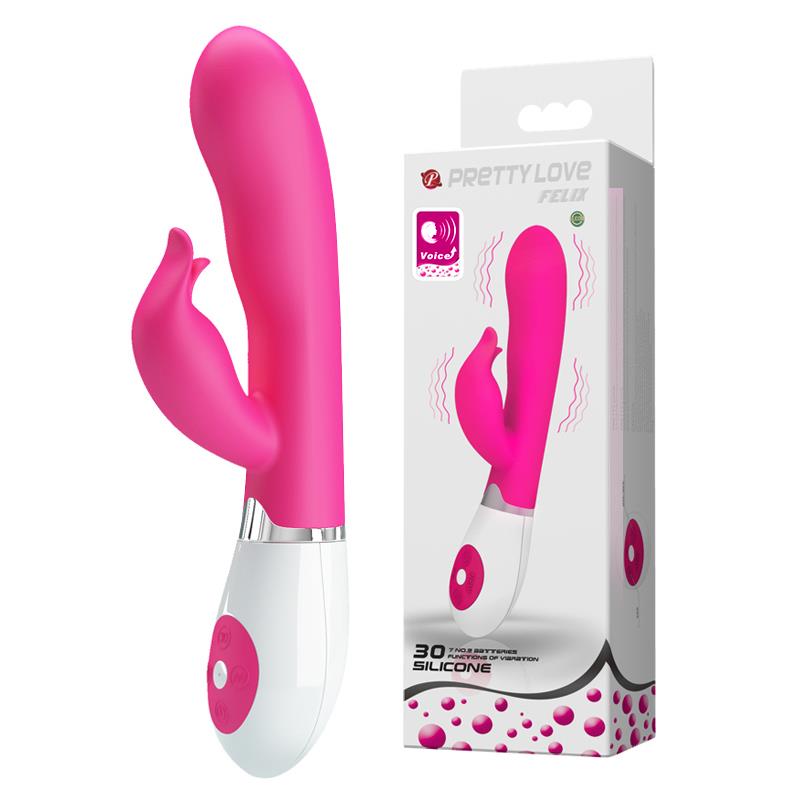 Vibrator Pretty Love Felix Bunny roz 20 cm 30 moduri