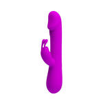 Vibrator Pretty Love Clement din silicon pentru iepure, 30 de moduri, 21 cm