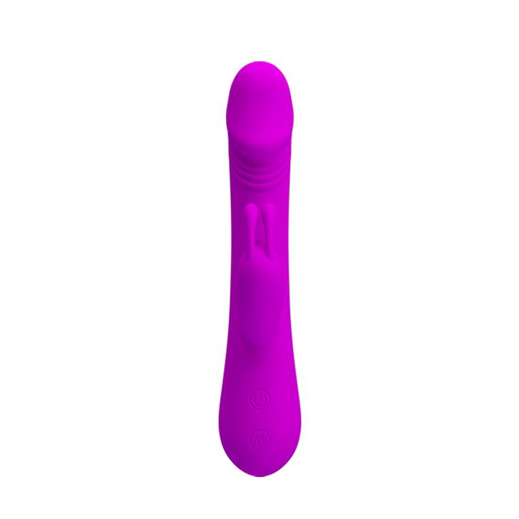 Vibrator Pretty Love Clement din silicon pentru iepure, 30 de moduri, 21 cm