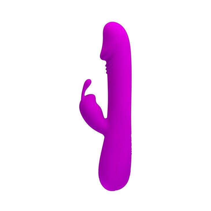 Vibrator Pretty Love Clement din silicon pentru iepure, 30 de moduri, 21 cm