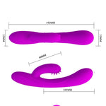 Vibrator Pretty Love Harry Bunny, mov, rezistent la apă, 30 de funcții