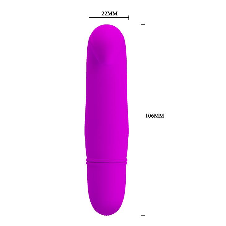 Vibrator Pretty Love Dana Mini pentru Punct G, Silicon, Mov, 10 Moduri