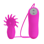 Stimulator clitoridian Pretty Love Boris cu limbi, silicon, 12 moduri