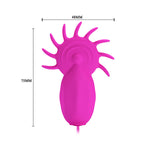 Stimulator clitoridian Pretty Love Boris cu limbi, silicon, 12 moduri