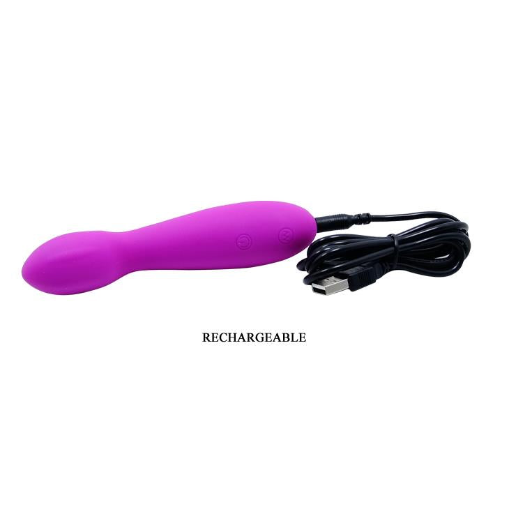 Vibrator pentru punctul G Pretty Love Arvin din silicon violet, USB, 14 cm