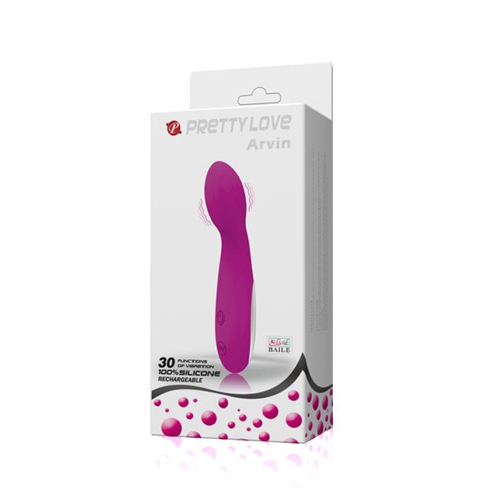 Vibrator pentru punctul G Pretty Love Arvin din silicon violet, USB, 14 cm