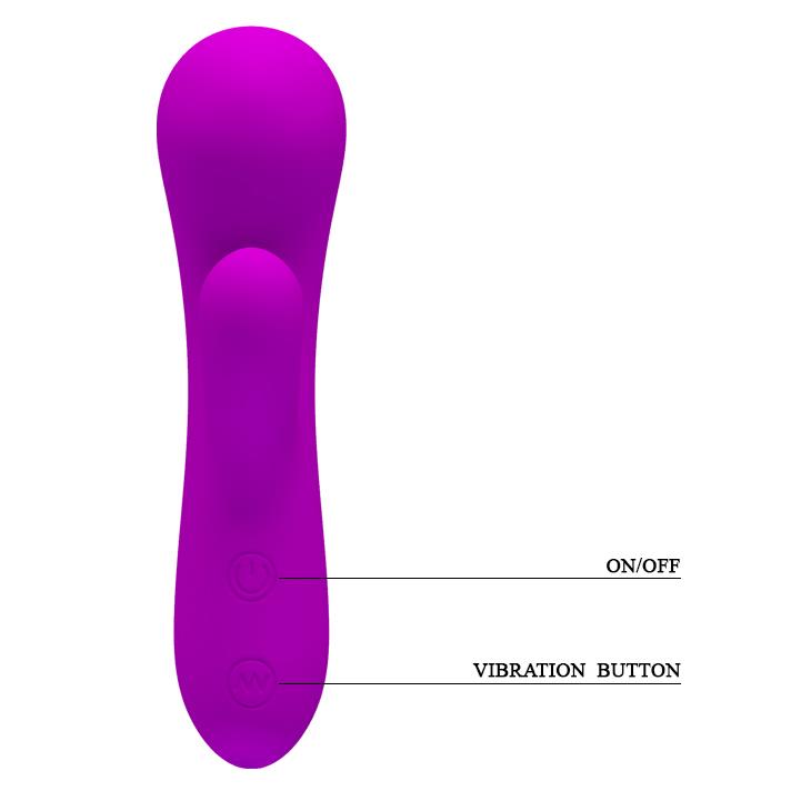 Pretty Love Berger Mini vibrator puternic din silicon, cu 30 de funcții, în formă de iepure