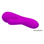 Pretty Love Berger Mini vibrator puternic din silicon, cu 30 de funcții, în formă de iepure