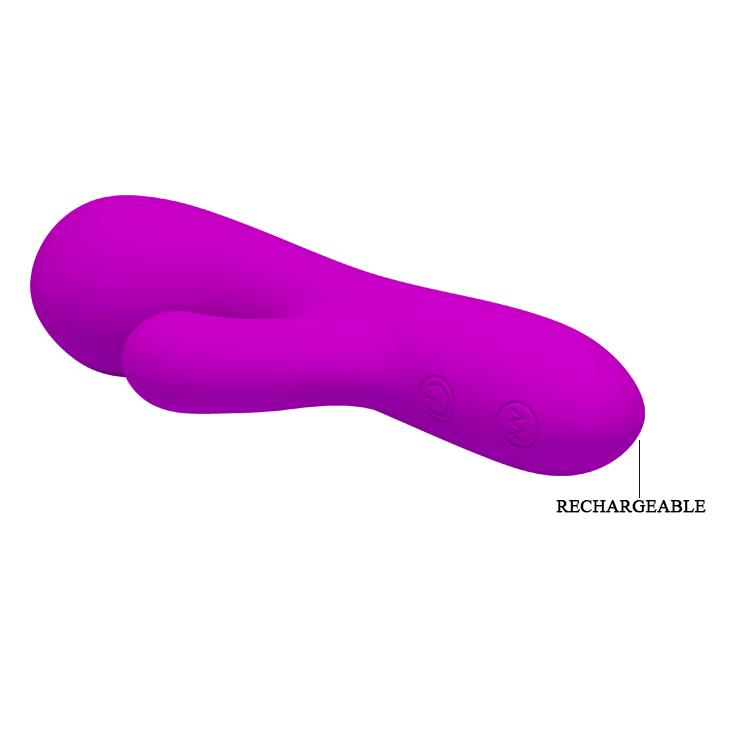 Pretty Love Berger Mini vibrator puternic din silicon, cu 30 de funcții, în formă de iepure