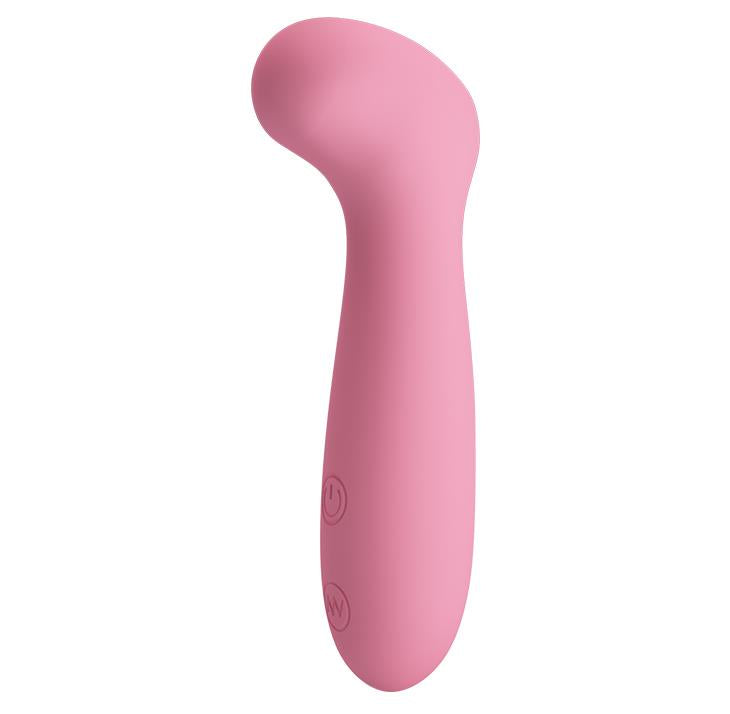 Vibrator USB Pretty Love Grace din silicon pentru punctul G, 30 de funcții, 12 cm