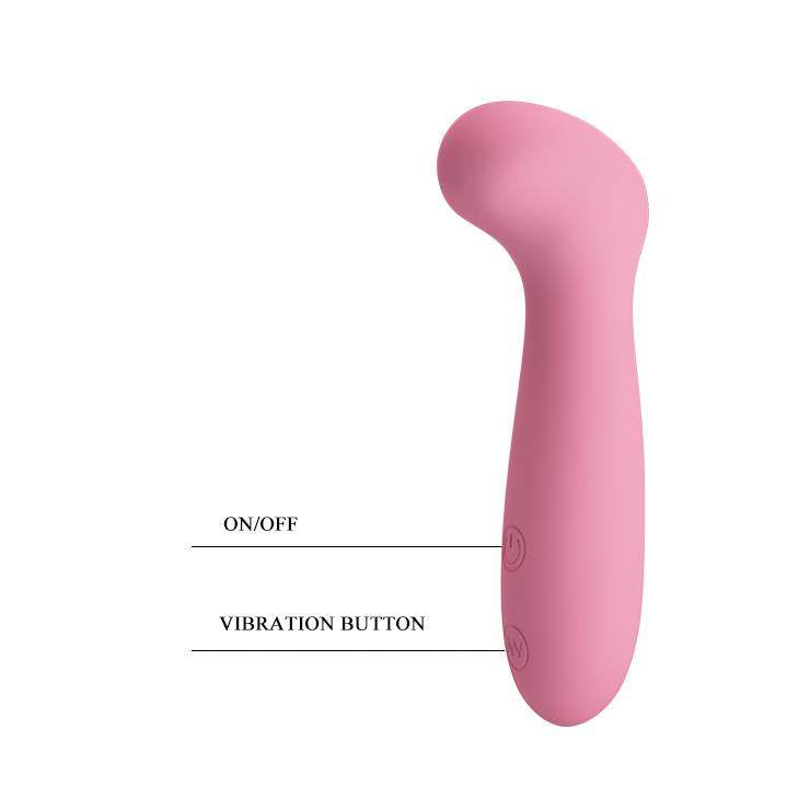 Vibrator USB Pretty Love Grace din silicon pentru punctul G, 30 de funcții, 12 cm