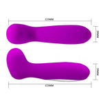 Vibrator Pretty Love Hiram din silicon pentru punctul G, violet, 30 de moduri