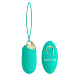 Pretty Love Jessica Vibrator cu 12 funcții, culoare verde ou, cu telecomandă