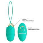 Pretty Love Jessica Vibrator cu 12 funcții, culoare verde ou, cu telecomandă