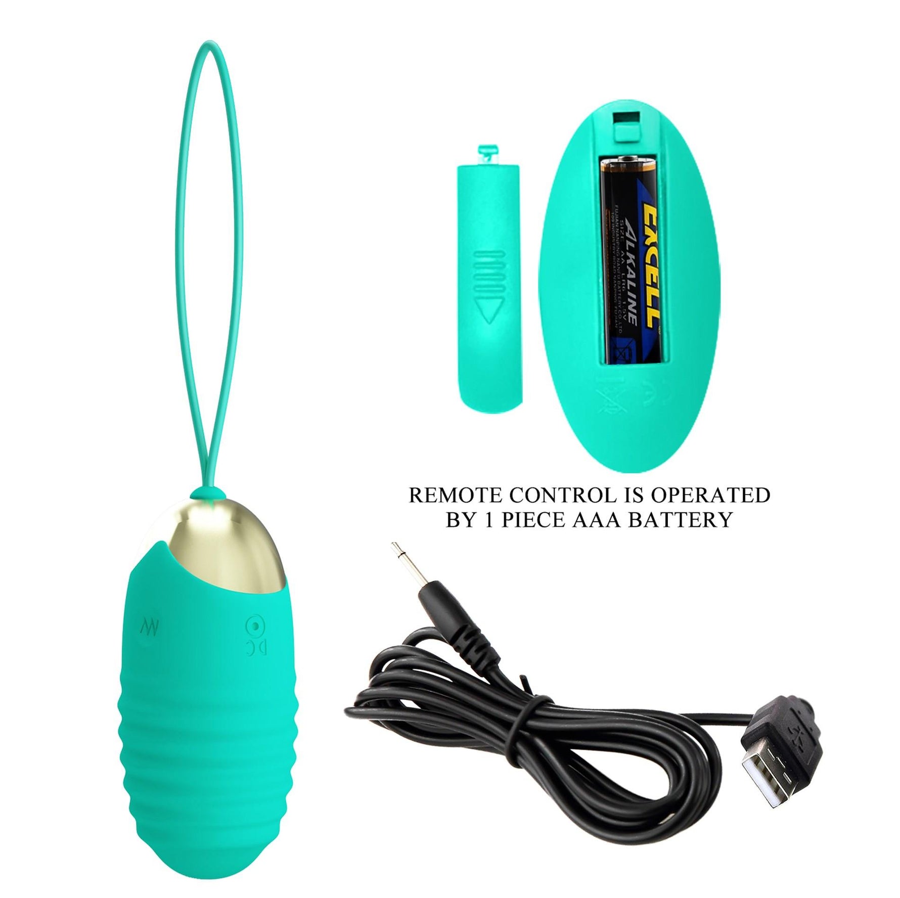 Pretty Love Jessica Vibrator cu 12 funcții, culoare verde ou, cu telecomandă