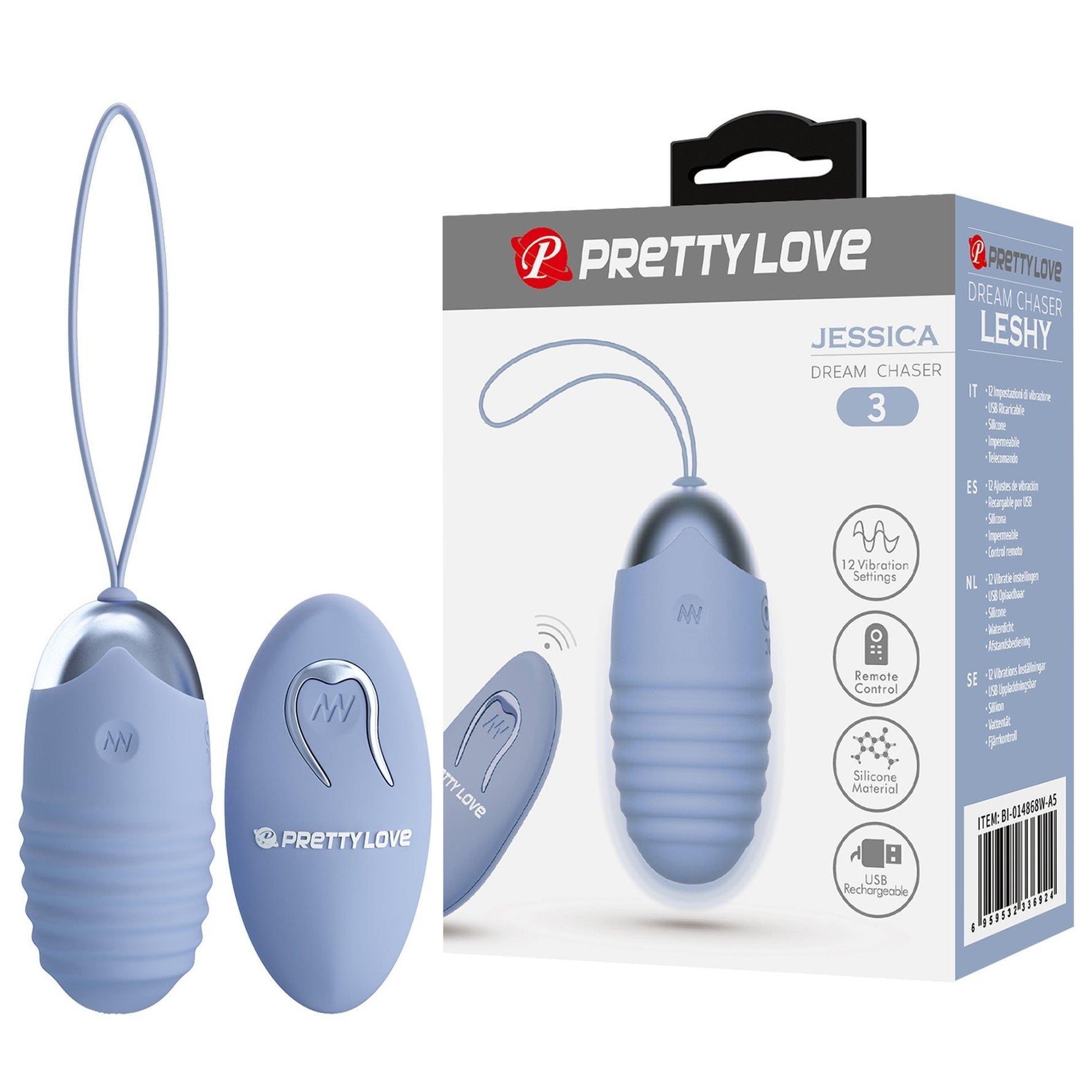 Pretty Love Jessica Dream Chaser 3 Ou Vibrator Albastru cu Telecomandă