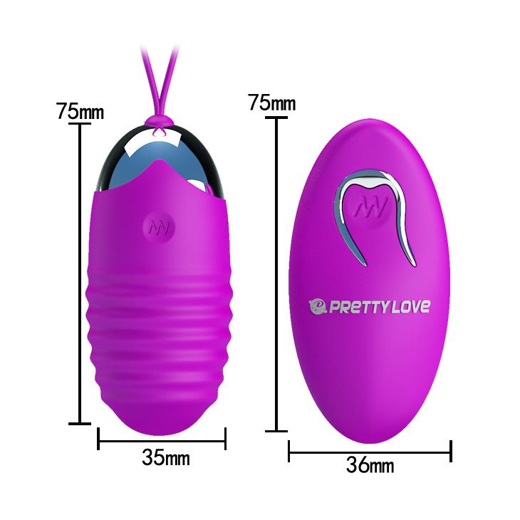Ou vibrant wireless Pretty Love Jessica cu USB, 12 funcții