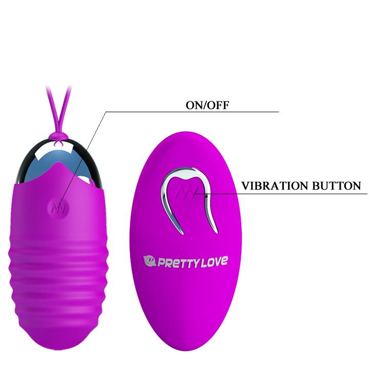 Ou vibrant wireless Pretty Love Jessica cu USB, 12 funcții