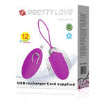 Ou vibrant wireless Pretty Love Jessica cu USB, 12 funcții