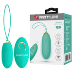 Ou vibrant Pretty Love Jenny, verde, cu telecomandă, 12 moduri
