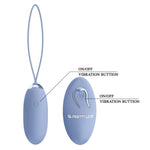Pretty Love Jenny Wireless Vibrating Egg Albastru 12 Funcții