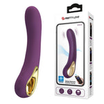 Vibrator Pretty Love Ethan din silicon, violet, cu aplicație cu 12 vibrații