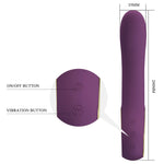 Vibrator Pretty Love Ethan din silicon, violet, cu aplicație cu 12 vibrații