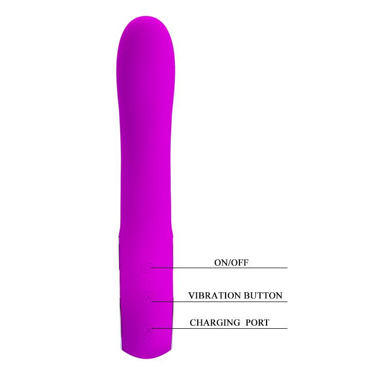 Vibrator Pretty Love Alston USB din silicon pentru punct G, 12 funcții