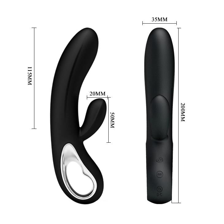 Vibrator Pretty Love Elmer pentru punct G, violet, USB, 12 moduri