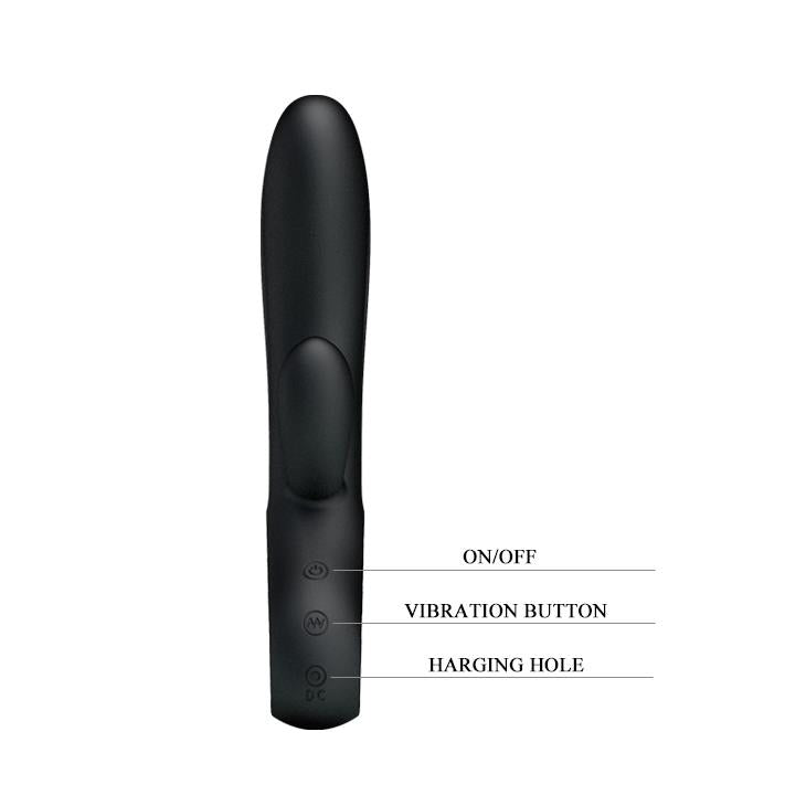 Vibrator Pretty Love Elmer pentru punct G, violet, USB, 12 moduri
