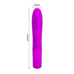 Vibrator Pretty Love Elmer pentru punct G, violet, USB, 12 moduri