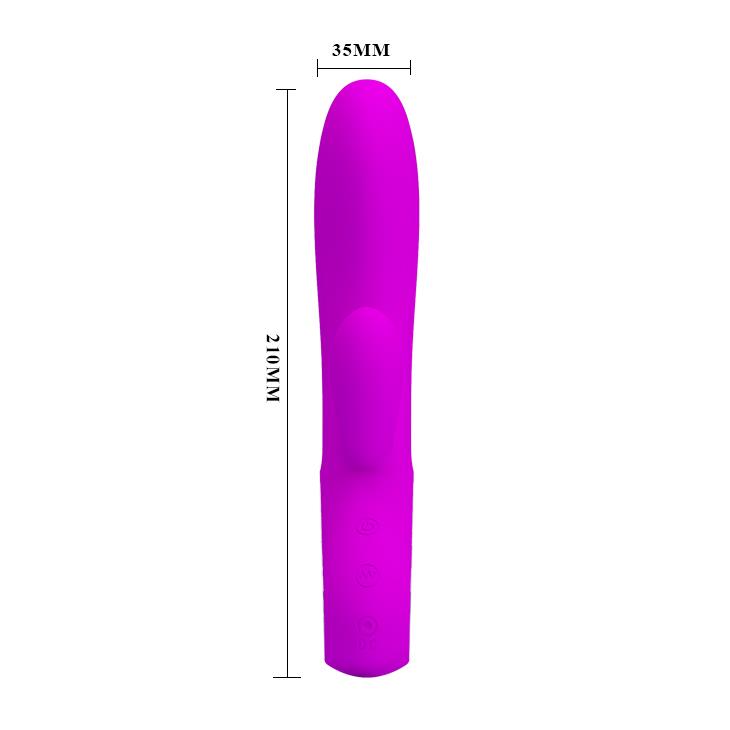 Vibrator Pretty Love Elmer pentru punct G, violet, USB, 12 moduri