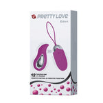 Ou vibrant Pretty Love Eden cu telecomandă USB, 12 funcții