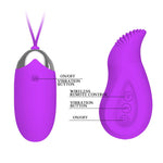 Ou vibrant Pretty Love Eden cu telecomandă USB, 12 funcții