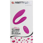Vibrator curbat Pretty Love Letitia cu telecomandă USB, 10 funcții