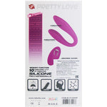 Vibrator curbat Pretty Love Letitia cu telecomandă USB, 10 funcții