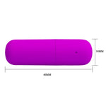 Mini ou vibrator Pretty Love, 12 funcții, USB, rezistent la apă