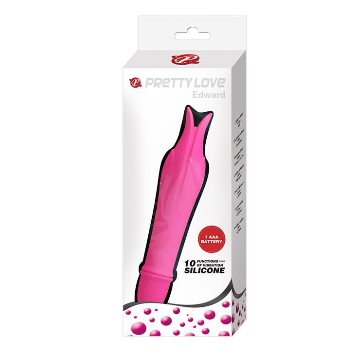 Vibrator compact din silicon Pretty Love Edward 14,5 cm