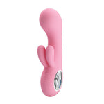 Vibrator USB Pretty Love Chris din silicon cu formă de iepuraș 15 cm 7 moduri