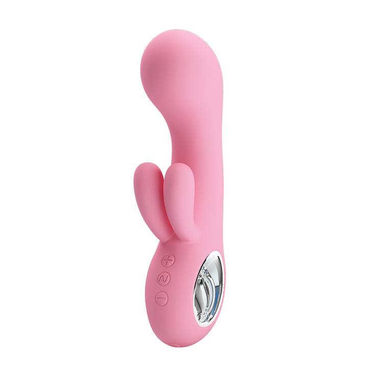 Vibrator USB Pretty Love Chris din silicon cu formă de iepuraș 15 cm 7 moduri