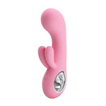 Vibrator USB Pretty Love Chris din silicon cu formă de iepuraș 15 cm 7 moduri
